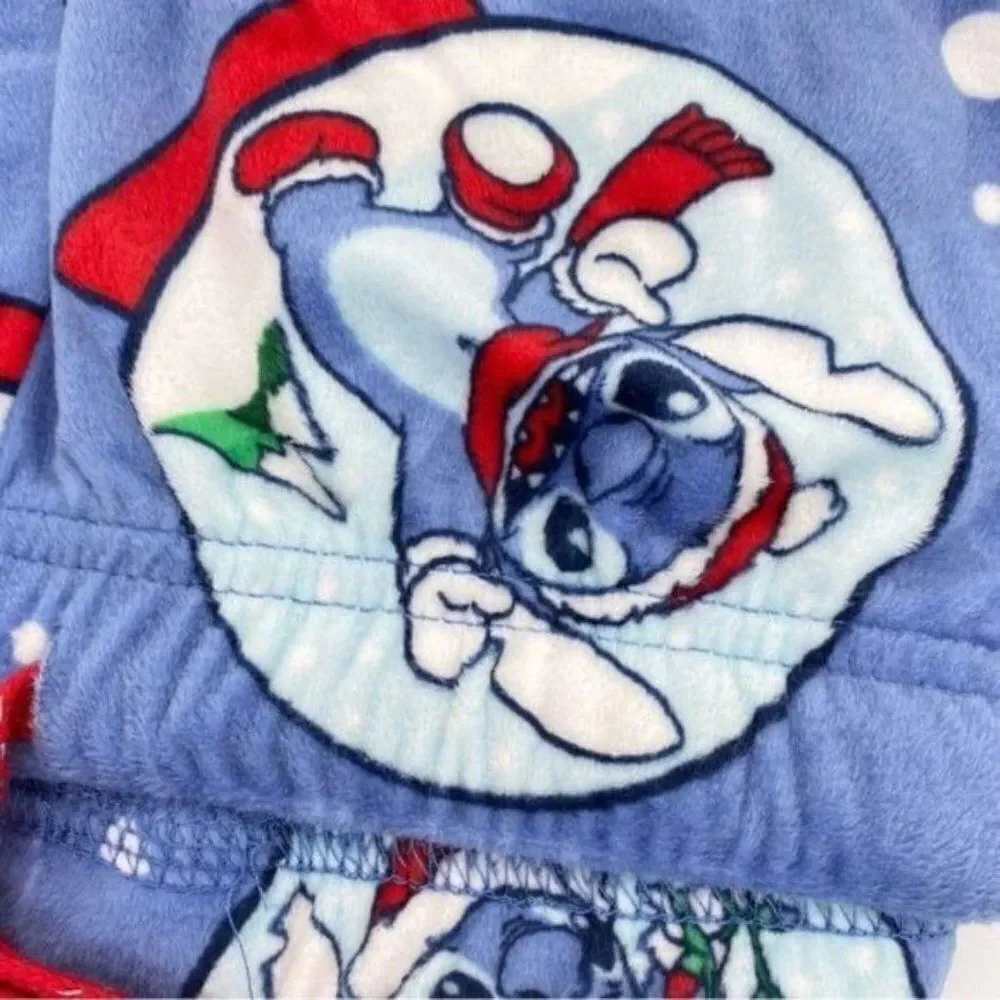 Disney Lilo and Stitch Christmas Holiday Jogger Pajama Pants Women’s Size XL New - Picture 6 of 10
